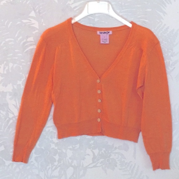 🧡KENZIE GIRL, Cropped Cardi - Picture 4 of 14